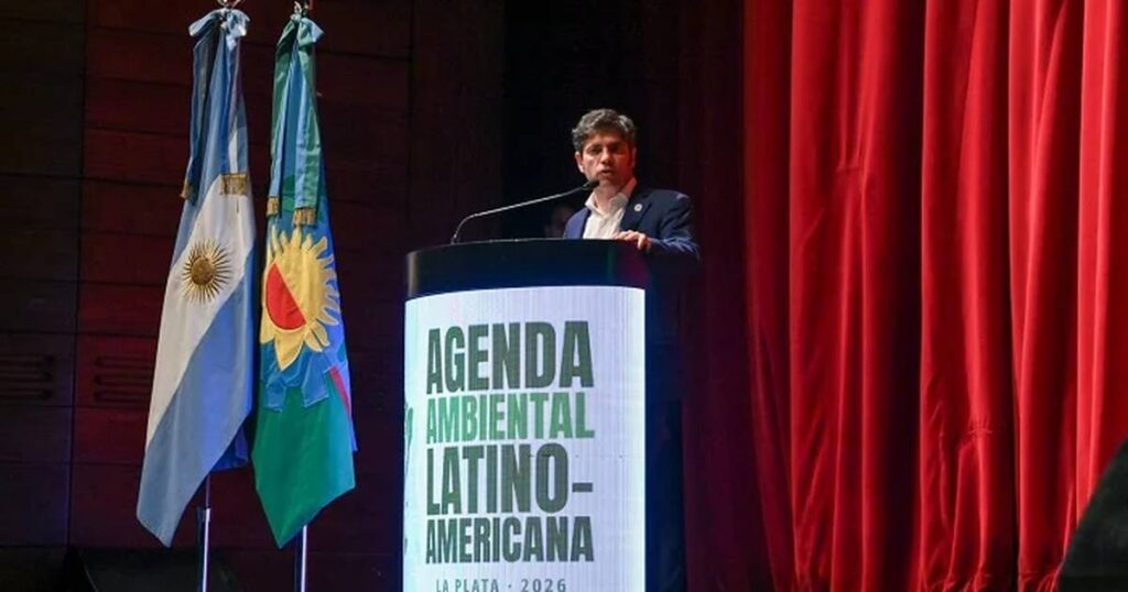 “El cambio climático es una realidad por más que Milei se empeñe en negarlo”, dijo Kicillof en apertura de encue…